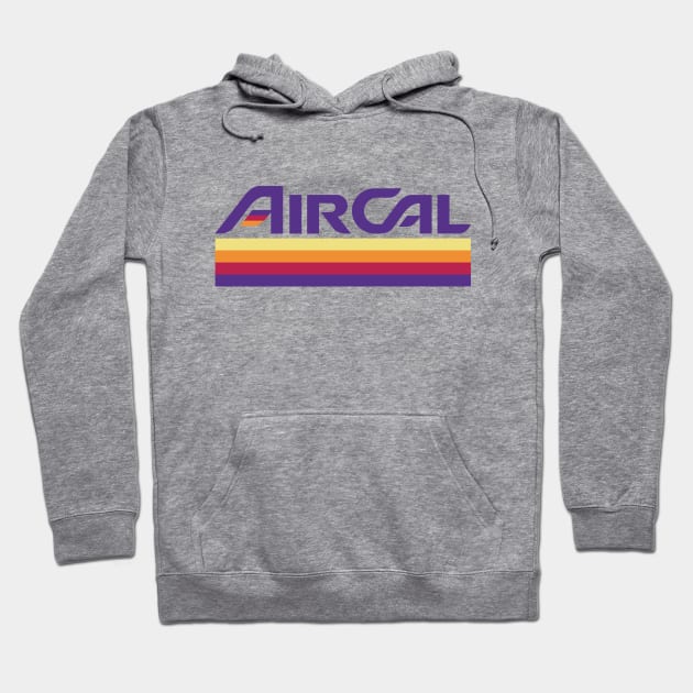 Vintage Air Cal airline logo Hoodie by retropetrol